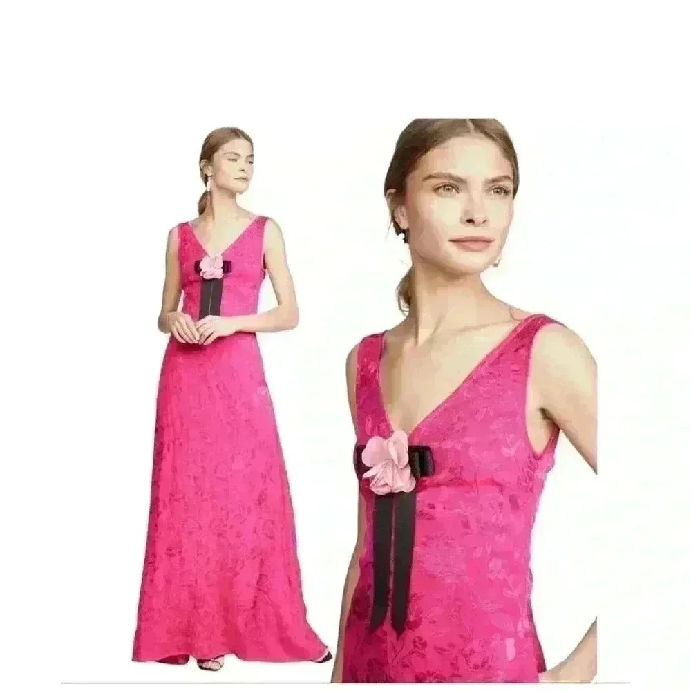 STAUD Setter Dress Peny-Peony Retails $285 New